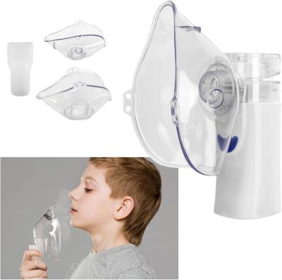 Portable Rechargeable Lithium Battery Ultrasonic Mesh Nebulizer Less than 50 dB Noise Level White