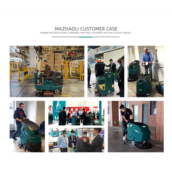 OEM Industrial Walk Behind Floor Scrubber Hand Push 30L 24V