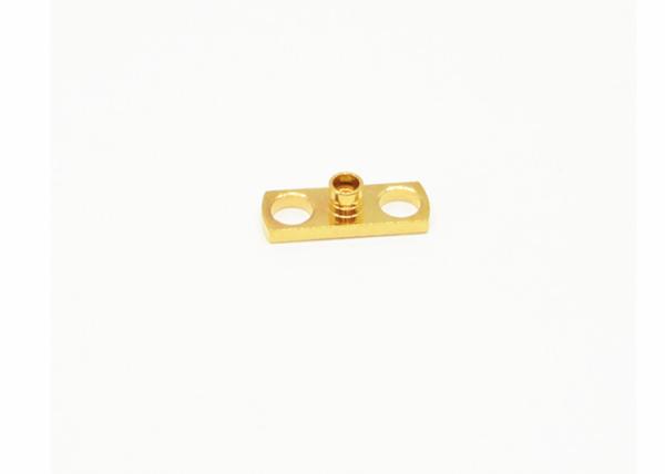 2 conectores coaxiais masculinos direitos de ângulo CSMP da montagem da flange do conector dos furos SMPM RF