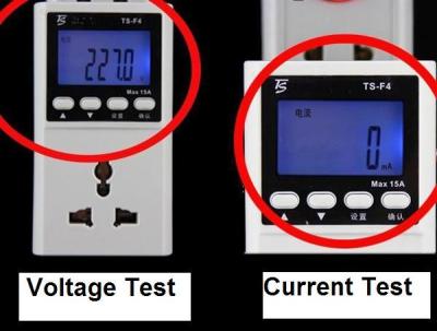 Monitoração eletrônica do monitor de poder da tensão do bolso/consumo de potência