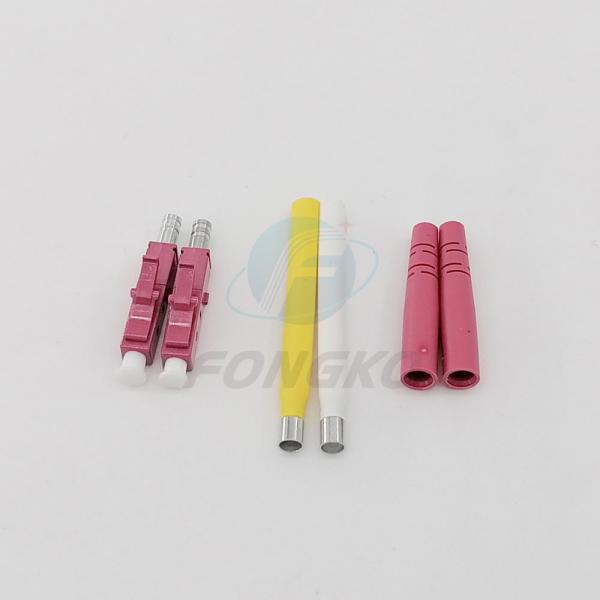 Conector da fibra ótica do duplex 2.0mm das peças FTTH FTTX OM4 do conector ótico da fibra de Lc/UPC