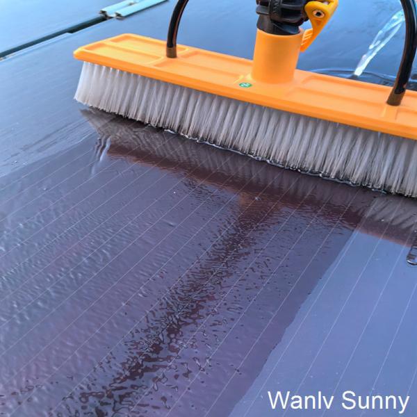 55 Cm Width Brush Head Manual Clean Type Water Powered Cleaning Brush for Solar Panel