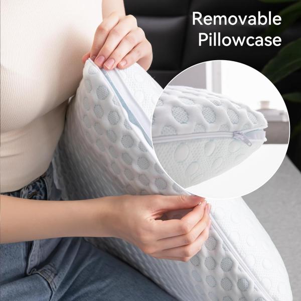 Experience Ultimate Comfort with Our Dual-Sided Gel Memory Foam Pillow Washable Cover