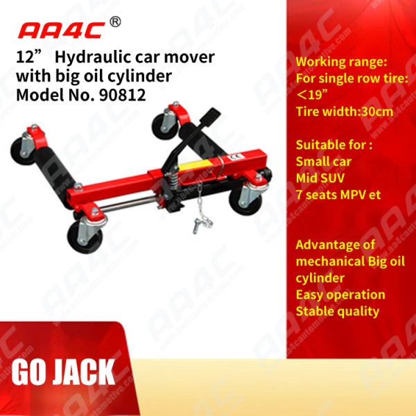 12 дюйма гидравлического автомобиля идут корабль тележки колеса автомобиля тележки автомобиля Джек двигая располагая тележку колес Джек 4