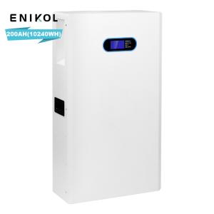 Bateria solar montada em parede LiFePo4 100ah 200ah 5kwh 10kwh Bateria de lítio