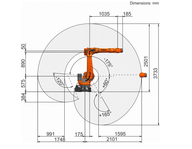 Kuka Kr Quantec Kr 30 R2500 6-осевой промышленный робот-рука, которая сварка