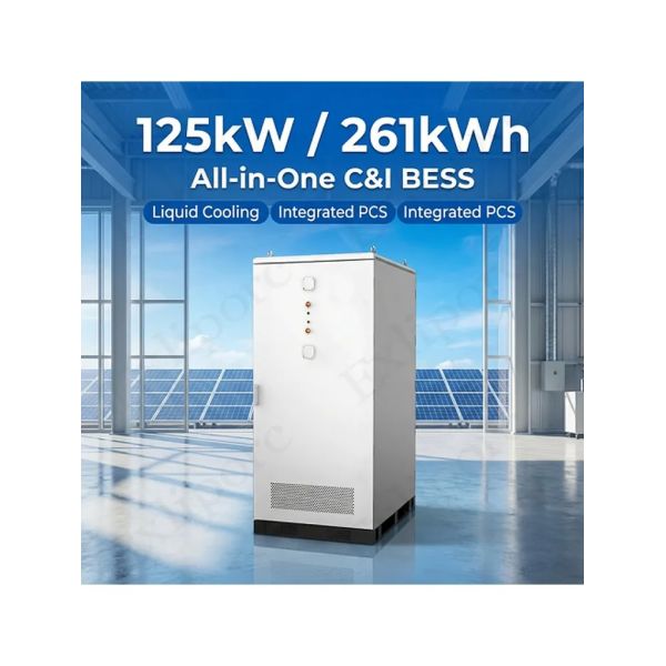 125kW/261kWh All-in-One Liquid Cooling BESS with Hithium 314Ah Cells