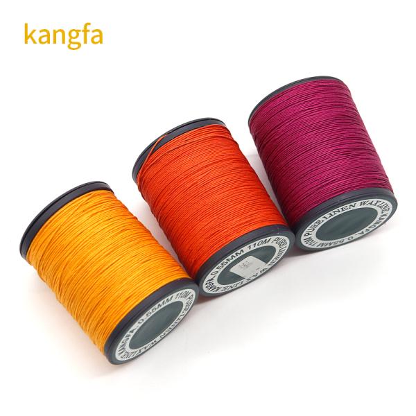 35g Weight Plastic Cone Linen Waxed Thread for Leather Sewing 70m in Cone Material