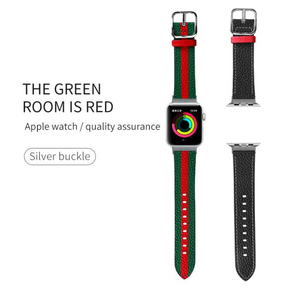 OEM ODM Banda de doble cara Banda de cuero de reloj para Apple Watch Banda 38 40 41 42 44 45mm