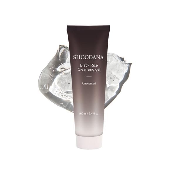 Gel de nettoyage du riz noir, lavage du visage, huile mousse mousse, nettoyage en profondeur, rétrécissement des pores, nutrition