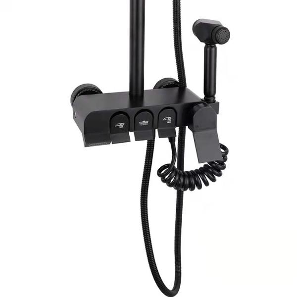 Rainfall Magnetic ABS Plastic Water Saving Square Ceiling Shower Head for Bathroom Faucet Accessory