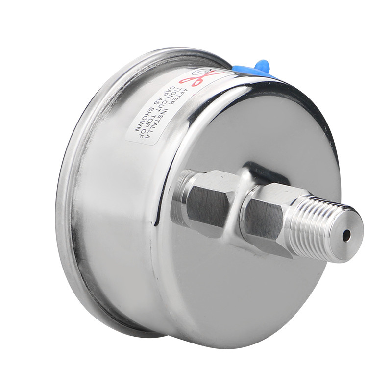62.2mm High Precision 1.6 Nominal Diameter Bourdon Tube Stainless Steel Pressure Gauge