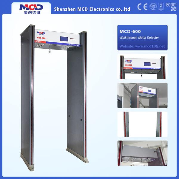 High Sensitivity Walk Through Security Metal Detectors , Security Walk Through Gate 6 Zones