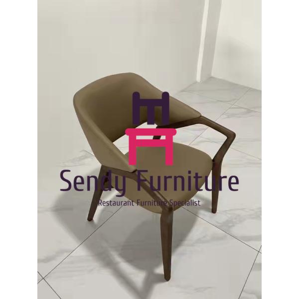 Ресторан золы H81cm деревянный предводительствует Artisanal изготовление с подлокотниками