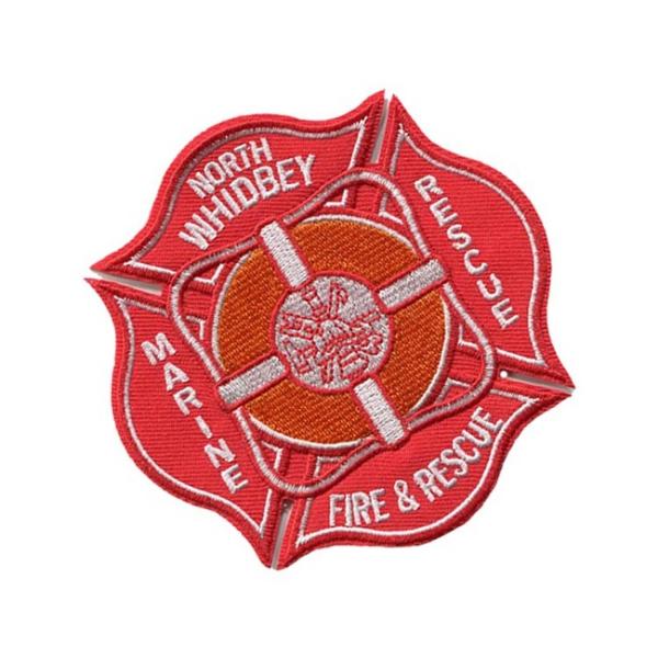 3d Polyester Los Angeles Fire Department Patches Environmental Friendly