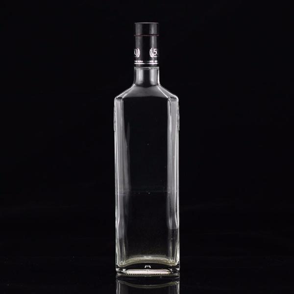 Выгравированная поверхность 750 мл стеклянная бутылка для промышленного и стеклянного воротника в Мексике текила