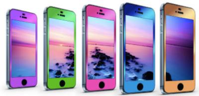 Ultra thin 9H iphone colorful  tempered glass screen protector with oleophobic coating