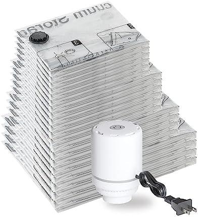 SUOCO 8 BAÇAS DE ALEGRIA MEDIO VACUUM, BAÇAS DE ESPAÇO SAVER com bomba de mão de viagem, BAÇAS DE SEALER AIRTIGUAS DE COMPRESSIÃO PARA VESTIMENTOS