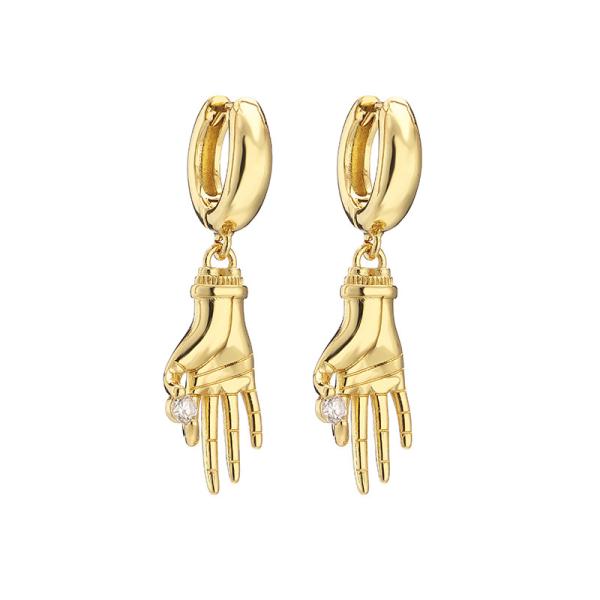 ODM OEM серег Кристл диаманта ювелирных изделий Кристл медвежонка стерлинговый серебряный