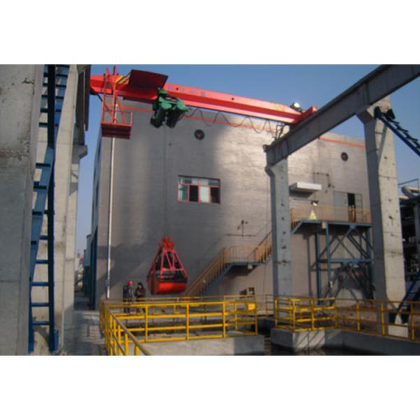 3ton 5ton 10 Ton Single Girder Crane / Grab Bucket Bridge Crane 18m Lifting Height
