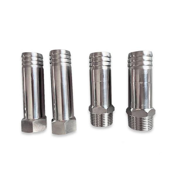Food Grade Round Pipe Fittings Nipple Stainless Steel 304 Pipe Fittings Customized