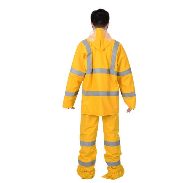 Обновите рыболовные снаряжения с помощью R102 PVC/Polyester/PVC Hooded Rain Suit All Season Wear