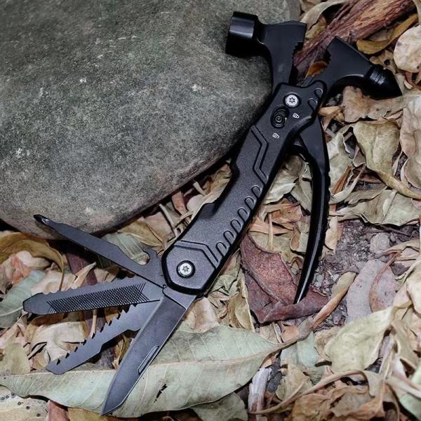 Outdoor Pocket Multitool Knife Set Includes Axe Saw and Screwdrivers for Versatility