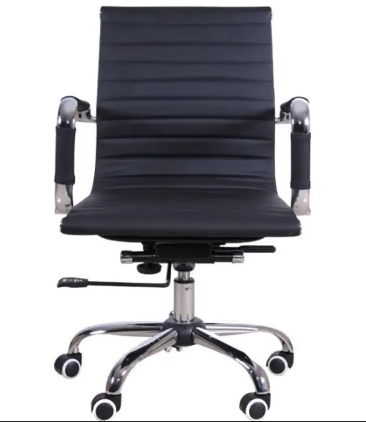 711  Modern Pu Back Adjustable Swivel Office Chair With Armrest