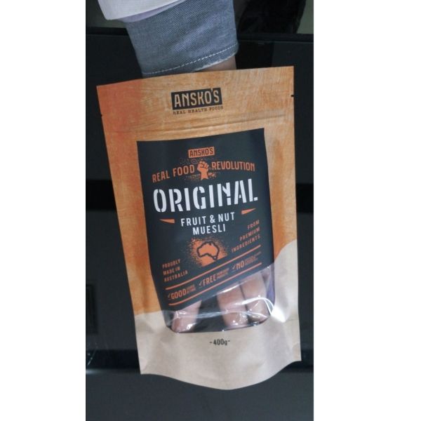 Snack Food Packaging Poly Bags , Laminated Brown Craft Paper Bags