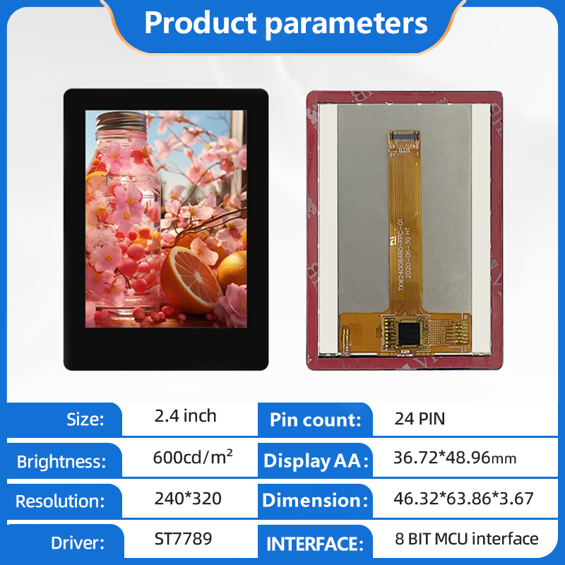 2.4 дюймовый TFT LCD Модуль Full View HD Tft Дисплейный Модуль Капацитивный сенсорный LCD Модуль