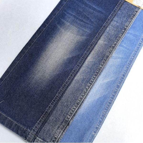 99% algodón 1% Spandex algodón Spandex tejido de denim azul oscuro 8.6 oz a prueba de contracción