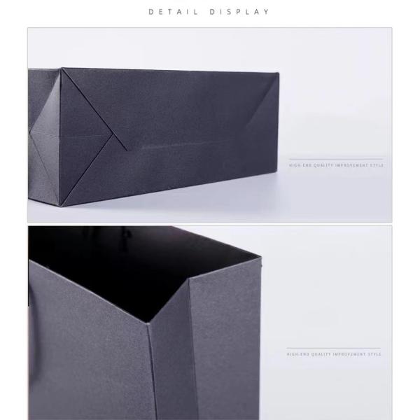 Подарок ювелирных изделий OEM роскошный черный бумажный кладет 12x16x7cm к 29x22x9cm в мешки