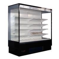 Frutifica o refrigerador aberto vegetal da exposição com prateleiras ajustáveis