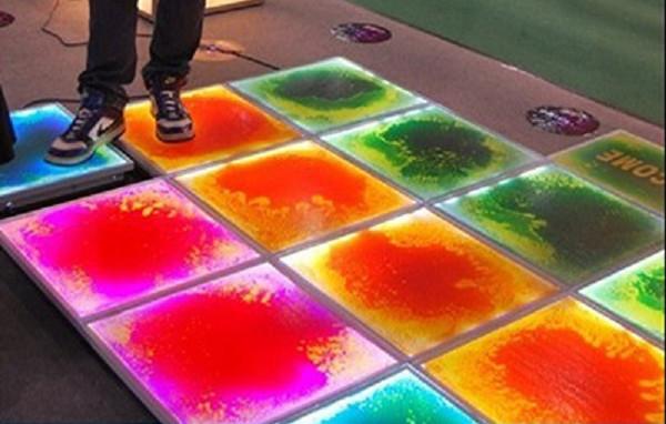 LED DJ Stage Light Liquid Floor Tiles For KTV / Children Room 50x50cm Size