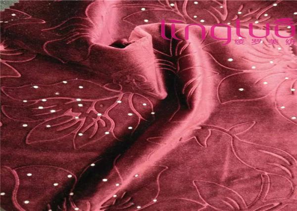 Factory Direct Italian Velvet Upholstery Fabric Diamond Decoration Embossed With TC Cloth