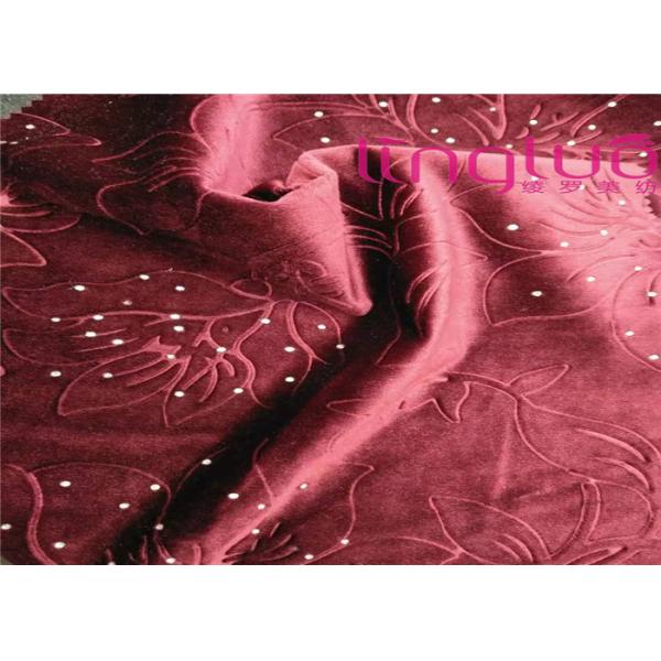Украшение диаманта ткани драпирования бархата фабрики сразу итальянское выбитое с тканью ТК