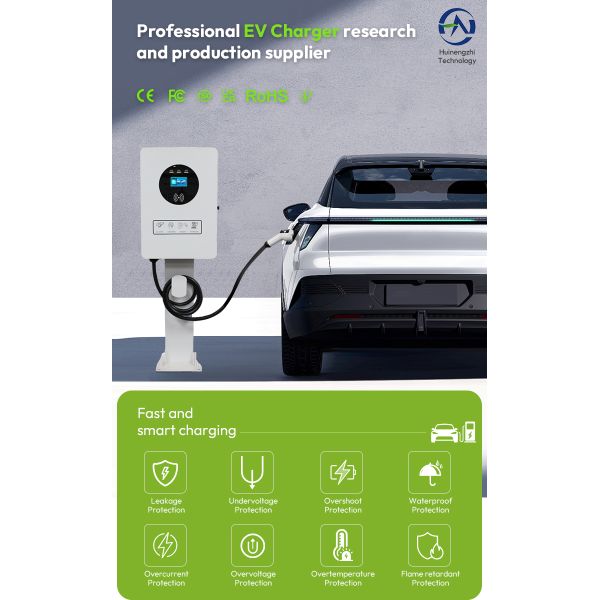 New 7KW 32A Type 2 AC EV Fast Charger for Home Use