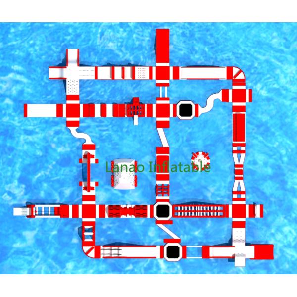 Cheap  Giant Inflatable Water Park For Event / Inflatable Adult Aqua Park supplier