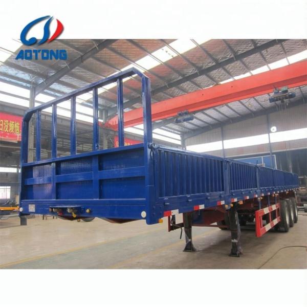 Sturdy AOTONG Cargo Board Semi Trailer with Side Tailgate and Durable Mechanical Parts