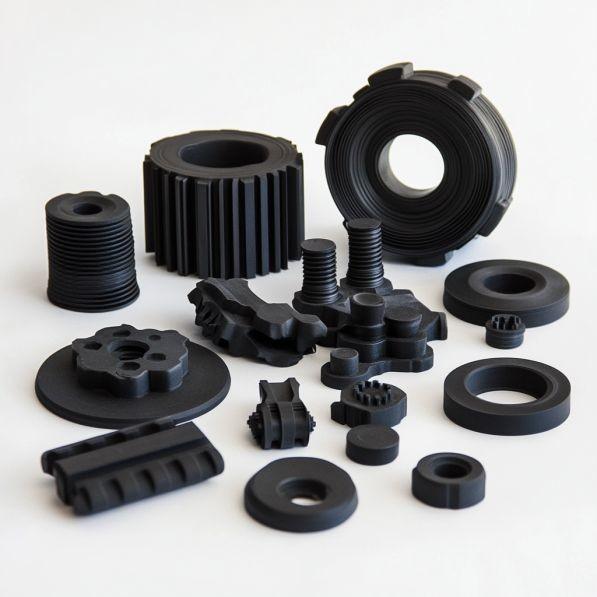 Temperature Resistance Custom Compression Rubber Molded Parts Silicone