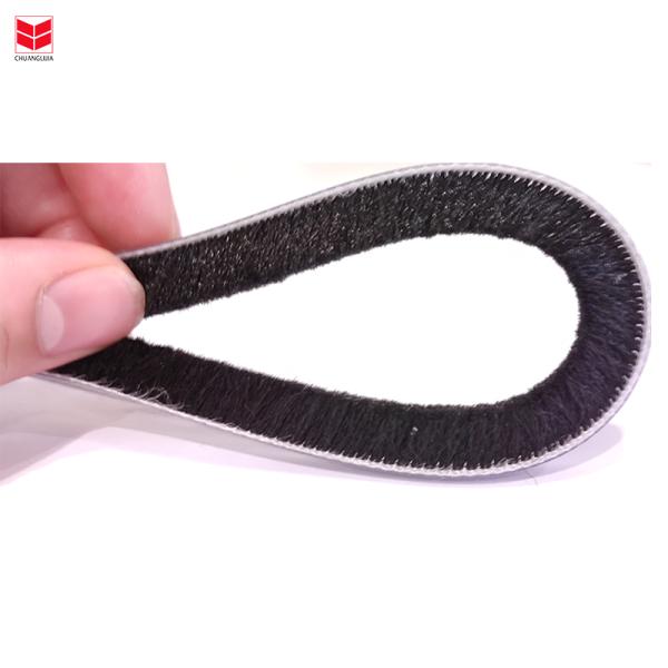 CLJ Woven Brush Seal Wool Pile Weather Strip For Pet Door Seal With Straight Fur Apartment