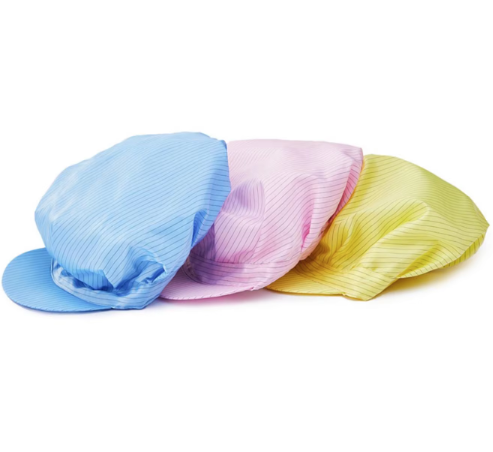 5mm Stripe ESD Polyester Knitted Antistatic Fabric, lint‑free and non‑shedding, for cleanroom workwear.