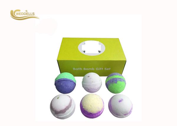 Beautiful Bath Bomb Gift Sets Private Label Packaging For Skin Whitening