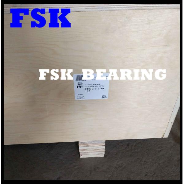 Large Size 240/670-B-MB-C3 Spherical Roller Bearing For Printing Machine / Reducer