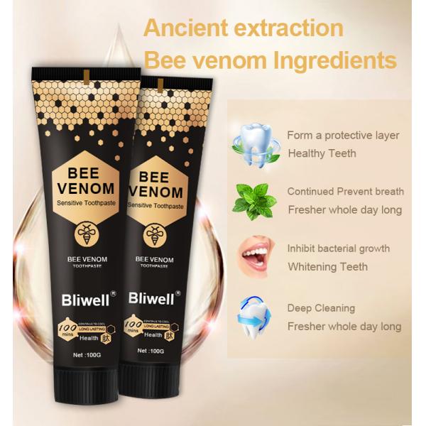 Free Sample Effective 100G Adult Household OEM Bee Venom Gingival Care Toothpaste