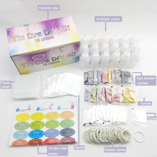 Tie Dye Party Kit Rainbow Classic is The Ultimate kit with 12 Vibrant Colors in Easy-Squeeze Bottle! (36 Pack)