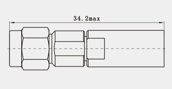 Straight K2.92mm Male Stainless Steel RF Connector for MF540A Cable