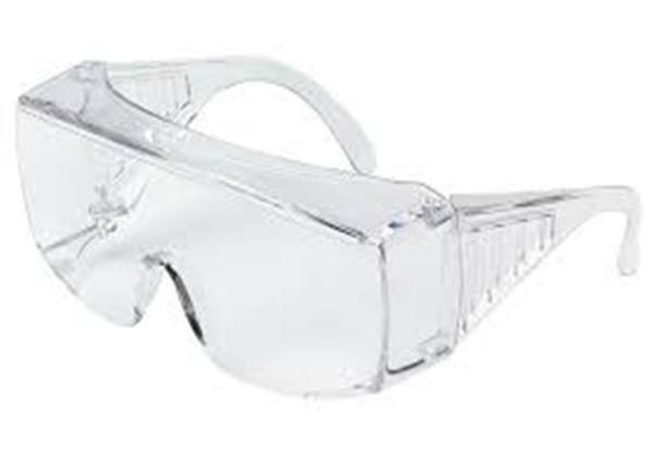 Transparent PVC+PC Medical Safety Goggles / Disposable Medical Isolation Goggles