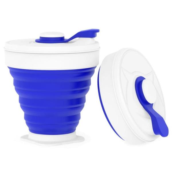 Travel Silicone Collapsible Coffee Cup Food Grade Material For Camping Hiking