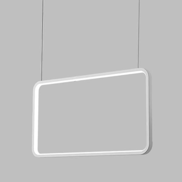 Modern Minimalist square Chandelier Frame LED Aluminum Pendant Lights